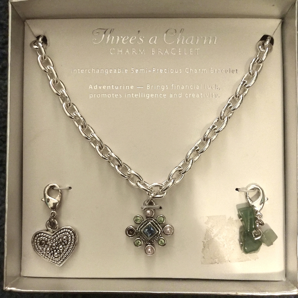 Three's a Charm charm bracelet